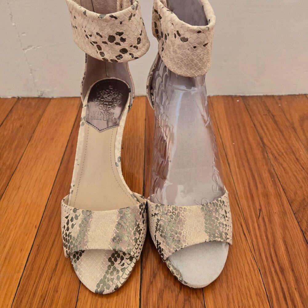VInce Camuto Snake Print Heels